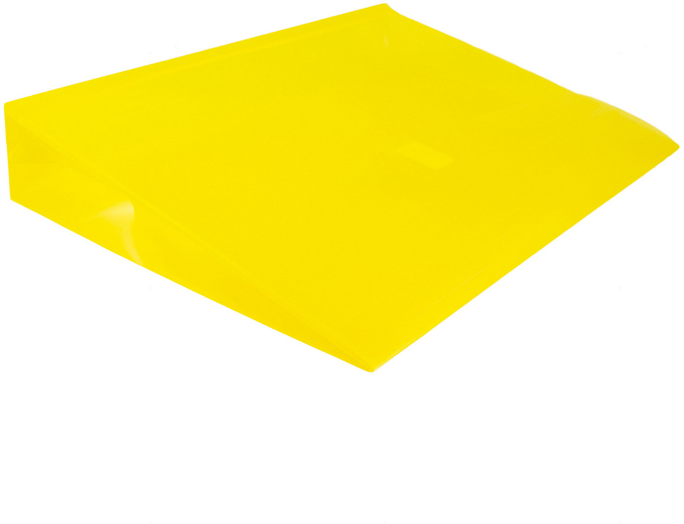 Yellow Letter Booklet with 2" Expansion Plastic Envelopes (9 3/4 x 13) with Hook and Loop Closure