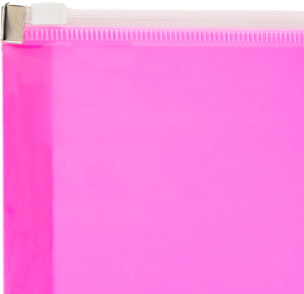 Hot Pink Letter Booklet Plastic Envelopes (9 3/4 x 13) with Zip Closure