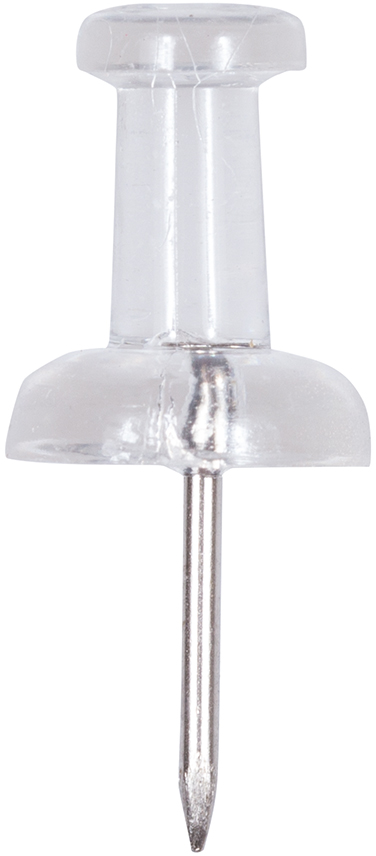 Clear Pushpins - 100 Pack