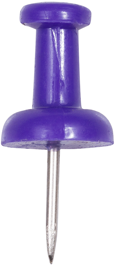 Purple Pushpins - 100 Pack