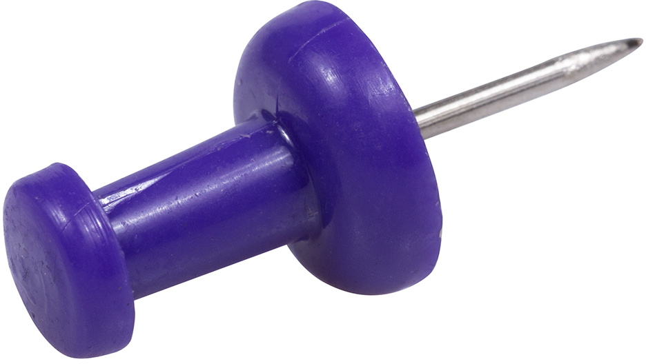 Purple Pushpins - 100 Pack