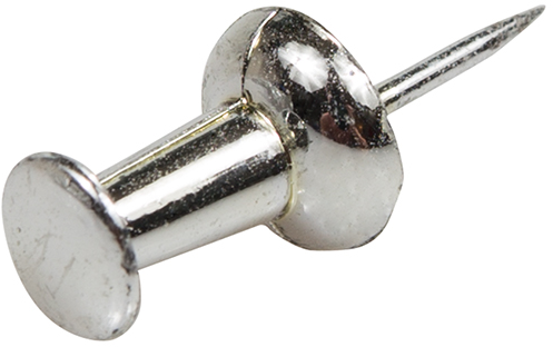 Silver Pushpins - 100 Pack