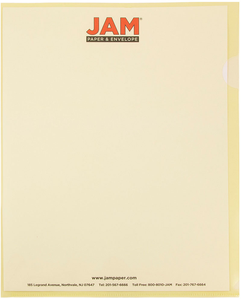Yellow 9 x 11 1/2 Plastic Sleeves