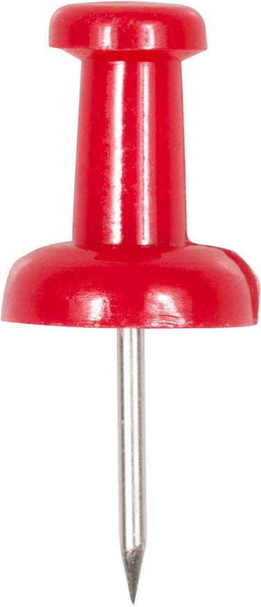 Red Pushpins - 100 Pack