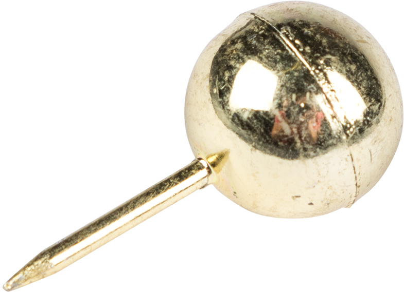 Gold Round Pushpins - 100 Pack