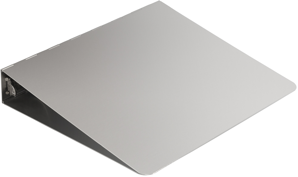 Silver Aluminum 1 1/2 Inch 3-Ring Binder