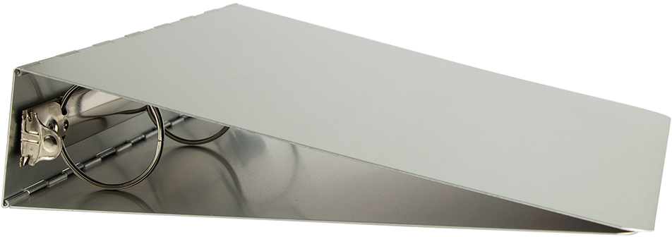Silver Aluminum 2 Inch 3-Ring Binder
