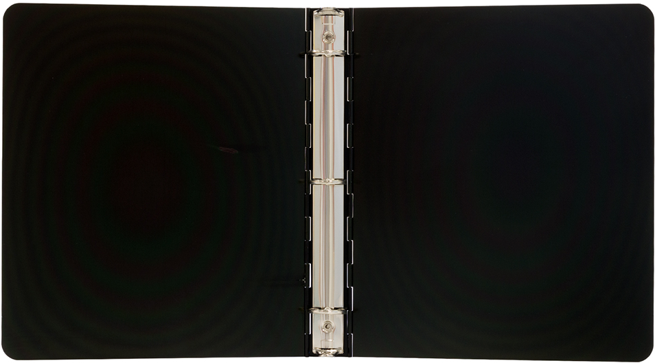 Black Aluminum 1 Inch 3-Ring Binder