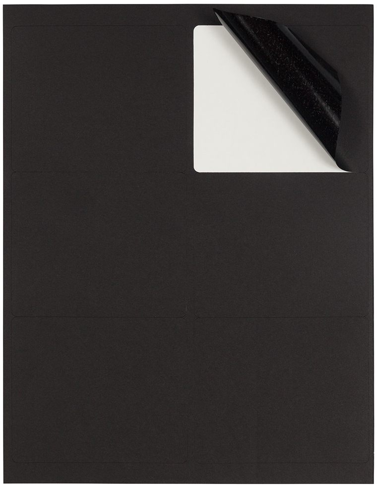 Black 3 1/3 x 4 Shipping Labels