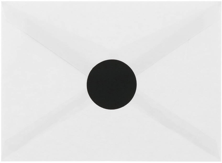 Black Medium 1 2/3 Inch Round Labels