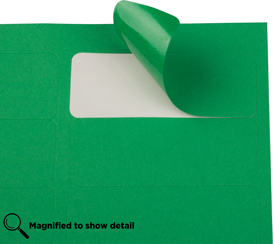 Green 1 x 2 5/8 Return Address Labels