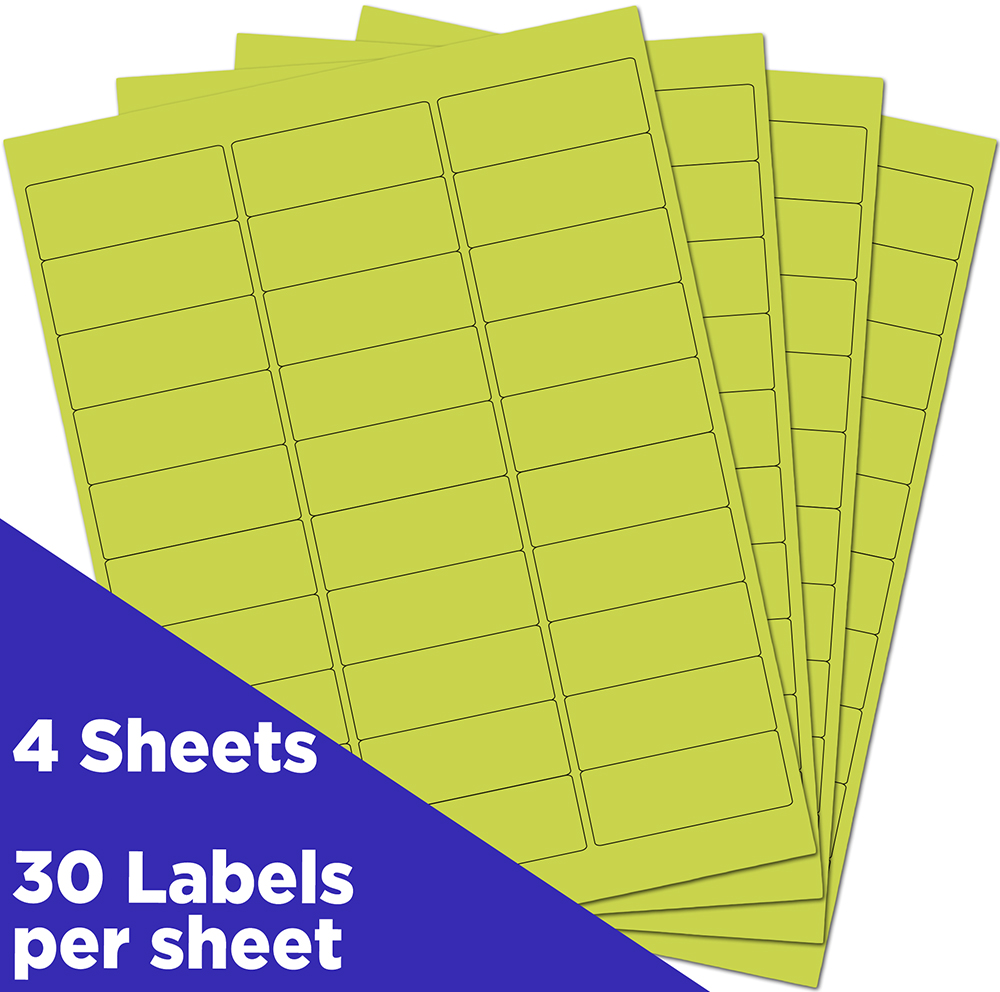 Ultra Lime 1 x 2 5/8 Return Address Labels