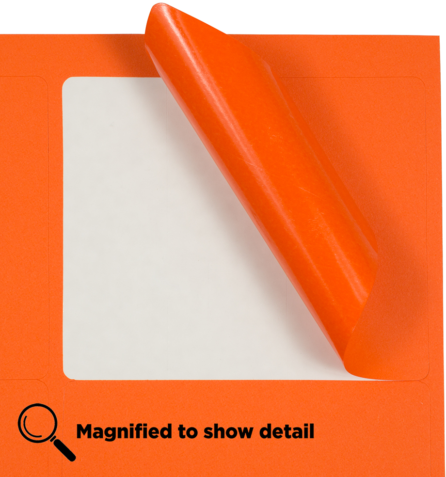 Orange 3 1/3 x 4 Shipping Labels
