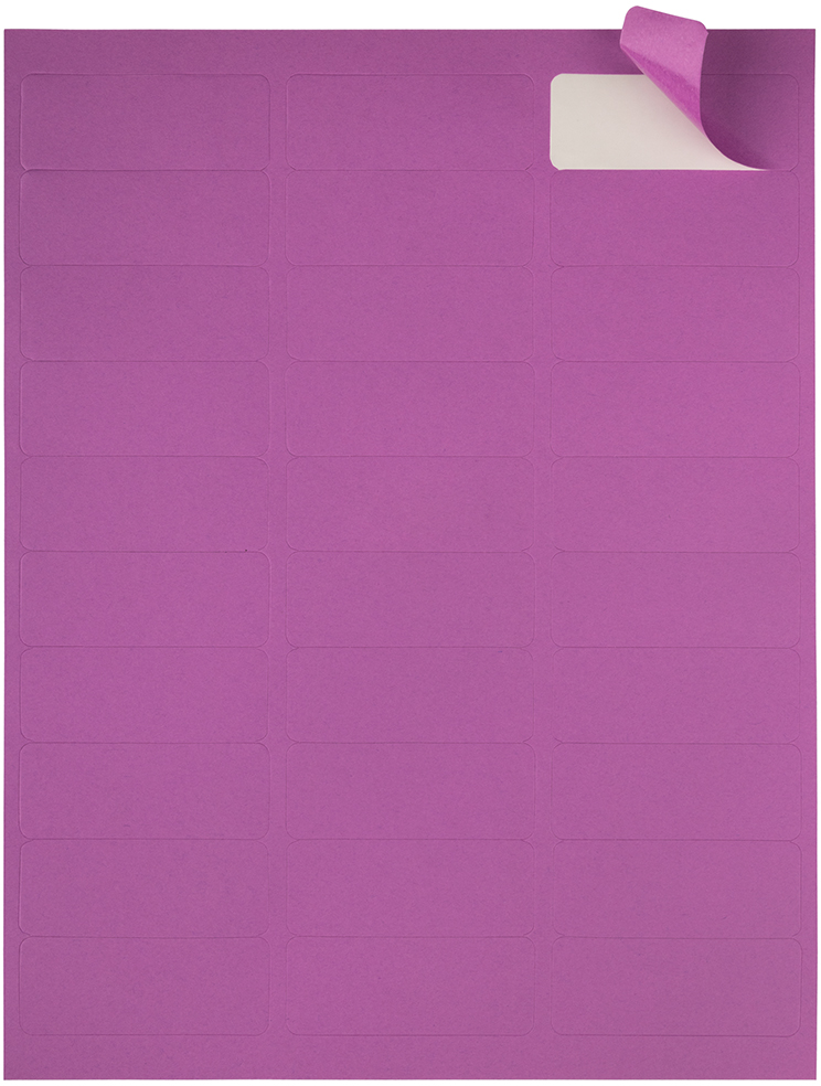 Violet Purple 1 x 2 5/8 Return Address Labels