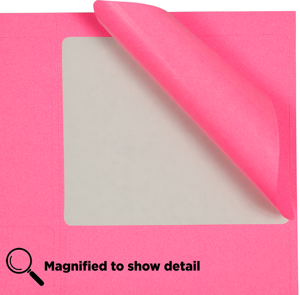 Ultra Pink 3 1/3 x 4 Shipping Labels