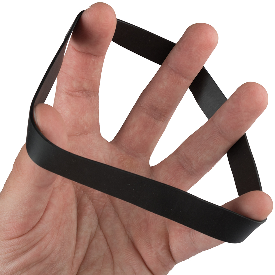 Black Size 107 Rubber Bands - 50 Pack