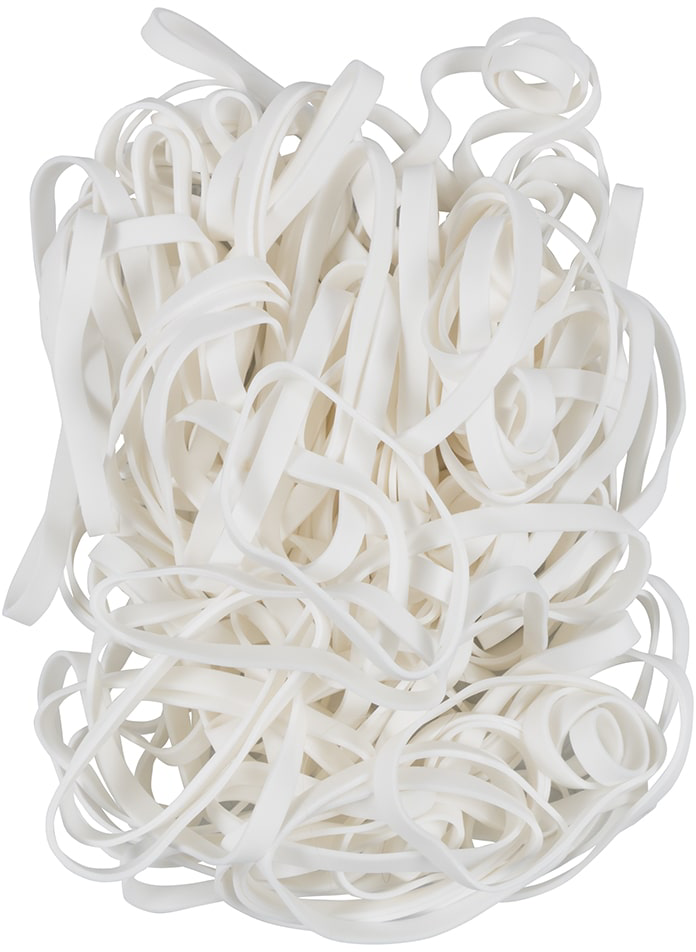 White Size 64 Rubber Bands - 100 Pack