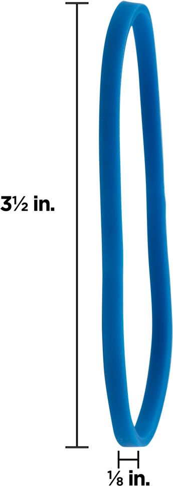 Blue Size 33 Rubber Bands - 100 Pack