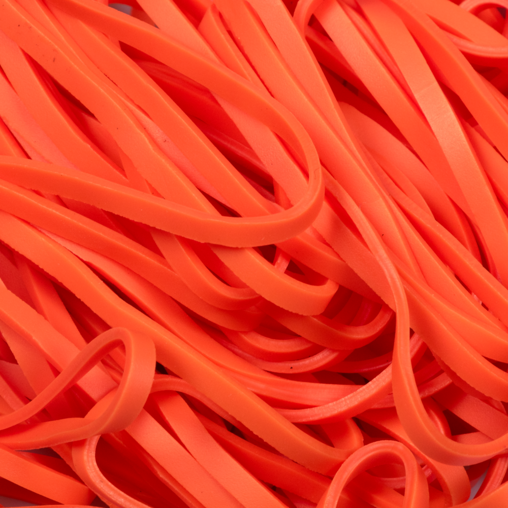 Orange Size 33 Rubber Bands - 100 Pack