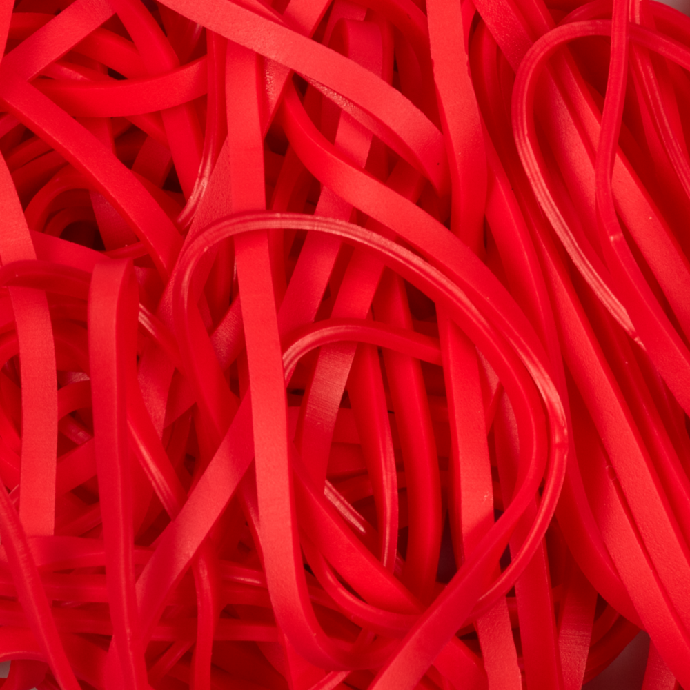 Red Size 33 Rubber Bands - 100 Pack