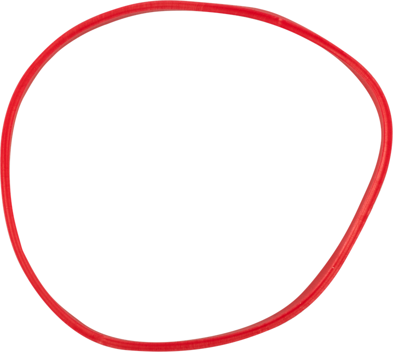 Red Size 33 Rubber Bands - 100 Pack