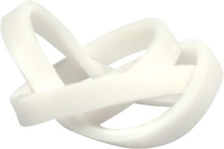 White Size 33 Rubber Bands - 100 Pack