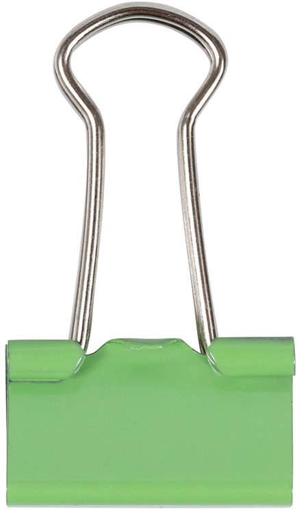 Green Small 19mm Binder Clips - 25 Pack