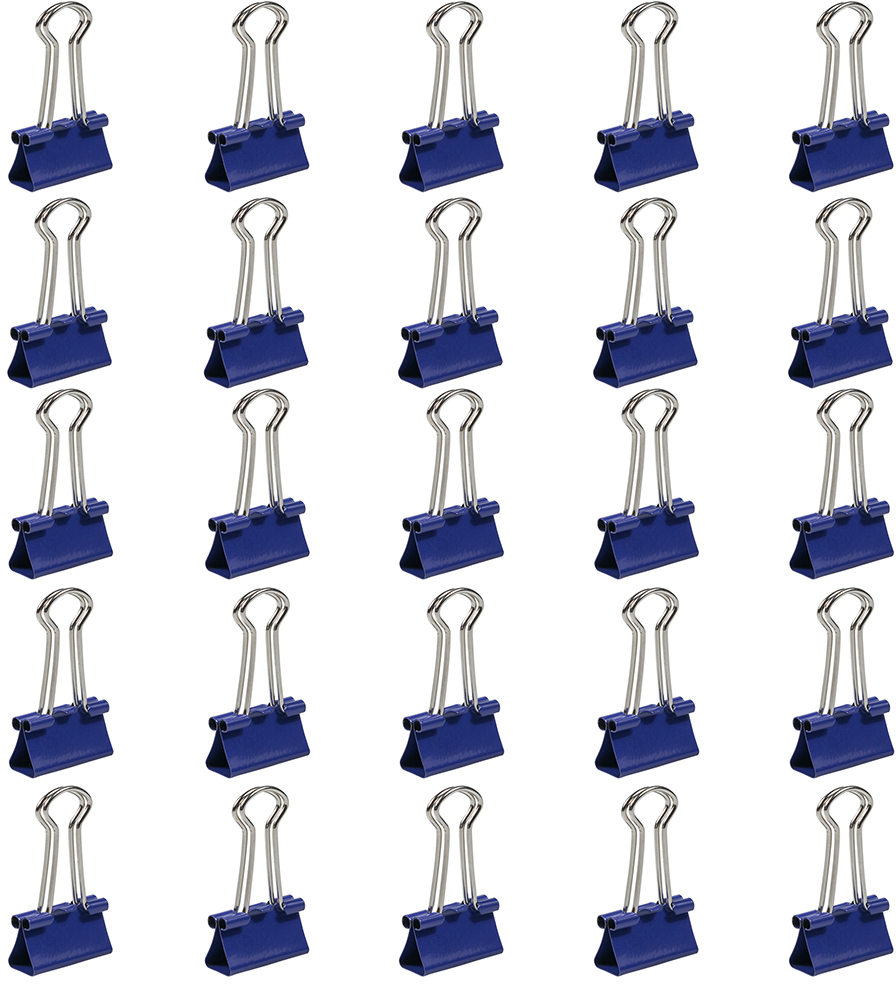 Purple Small 19mm Binder Clips - 25 Pack