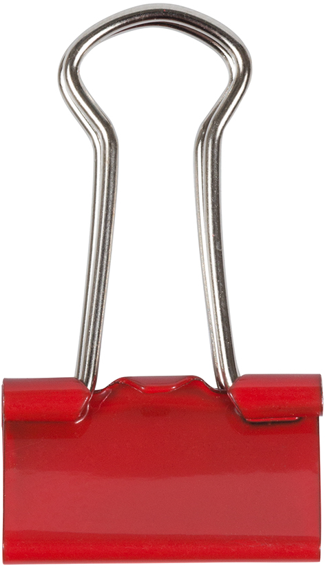 Red Small 19mm Binder Clips - 25 Pack