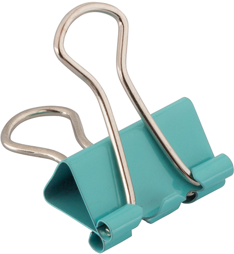 Teal Small 19mm Binder Clips - 25 Pack