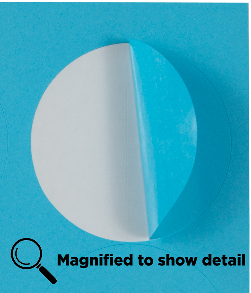 Blue Large 2 1/2 Inch Round Labels