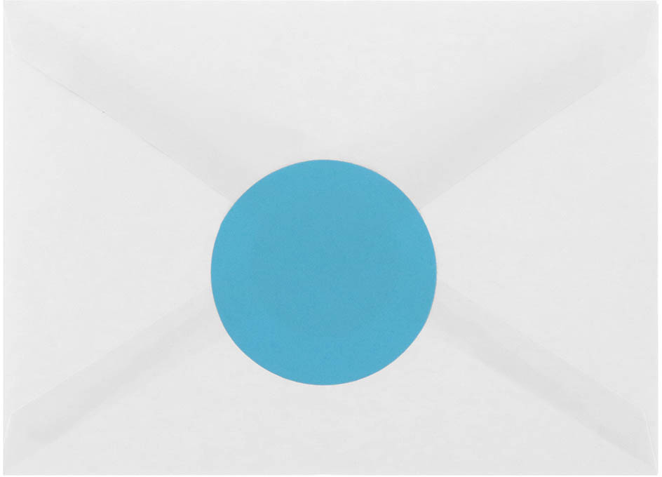 Blue Large 2 1/2 Inch Round Labels