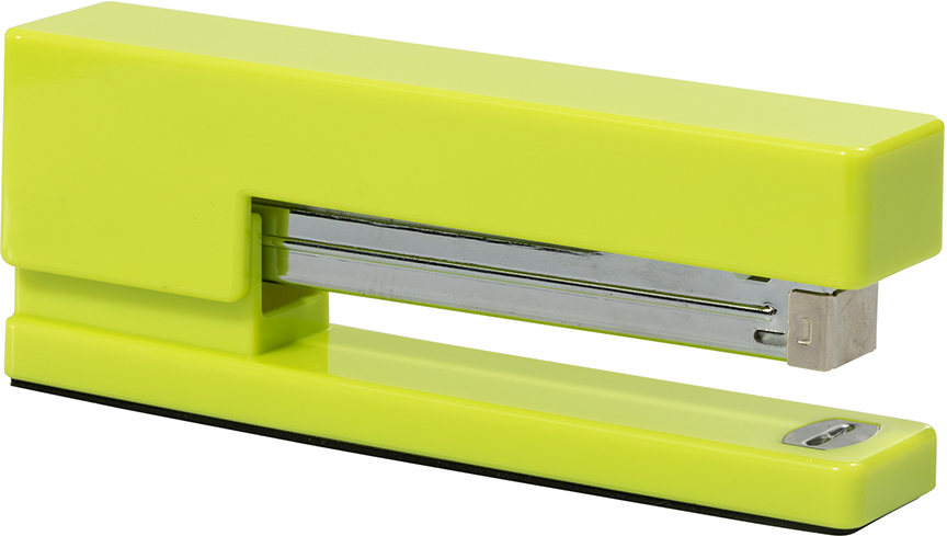 Lime Green Stapler and Tape Dispenser Desk Set