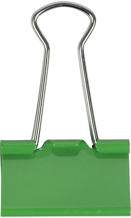 Green Medium 32mm Binder Clips - 15 Pack