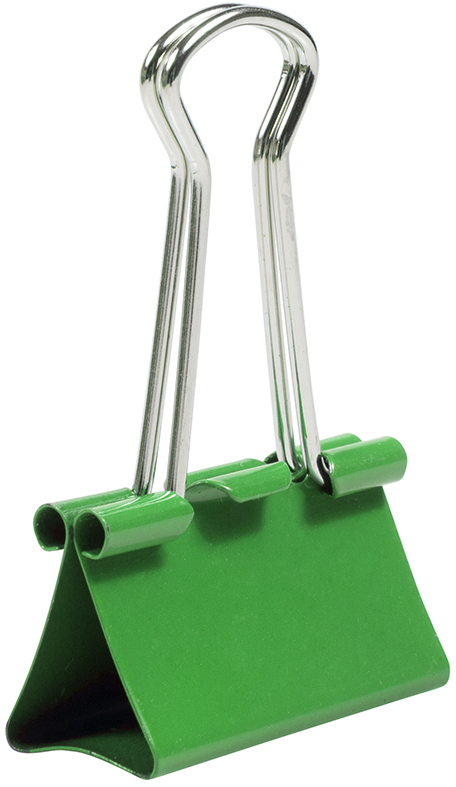 Green Medium 32mm Binder Clips - 15 Pack