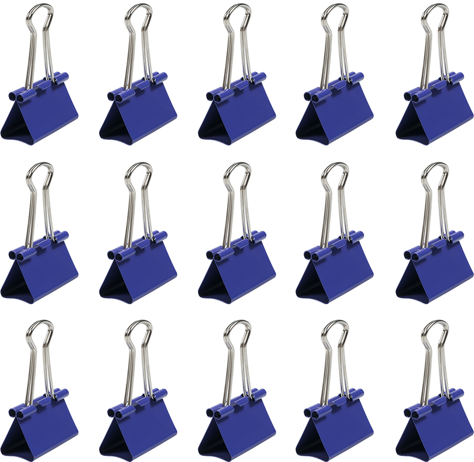 Purple Medium 32mm Binder Clips - 15 Pack