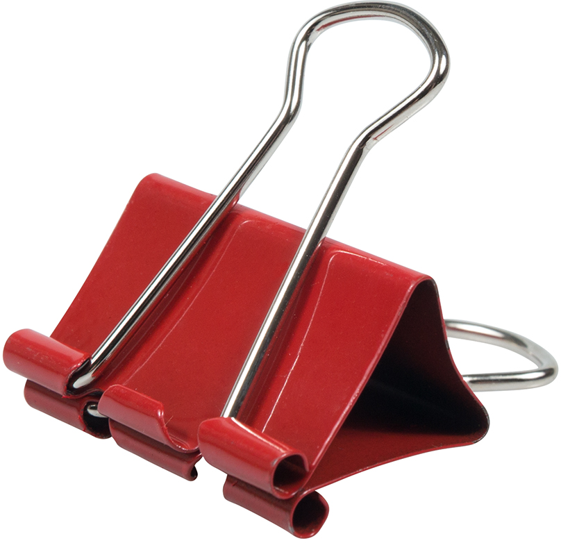 Red Medium 32mm Binder Clips - 15 Pack