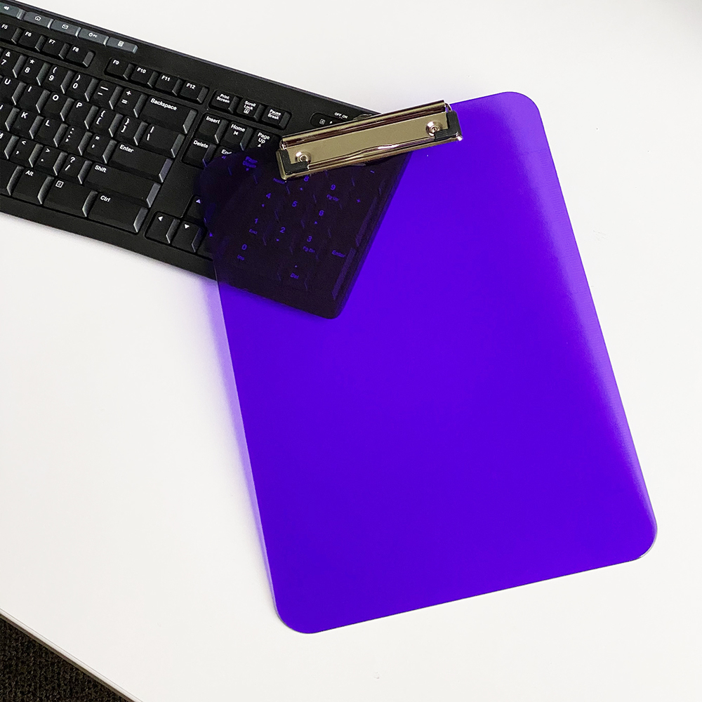 Purple 9 x 13 Plastic Clipboards