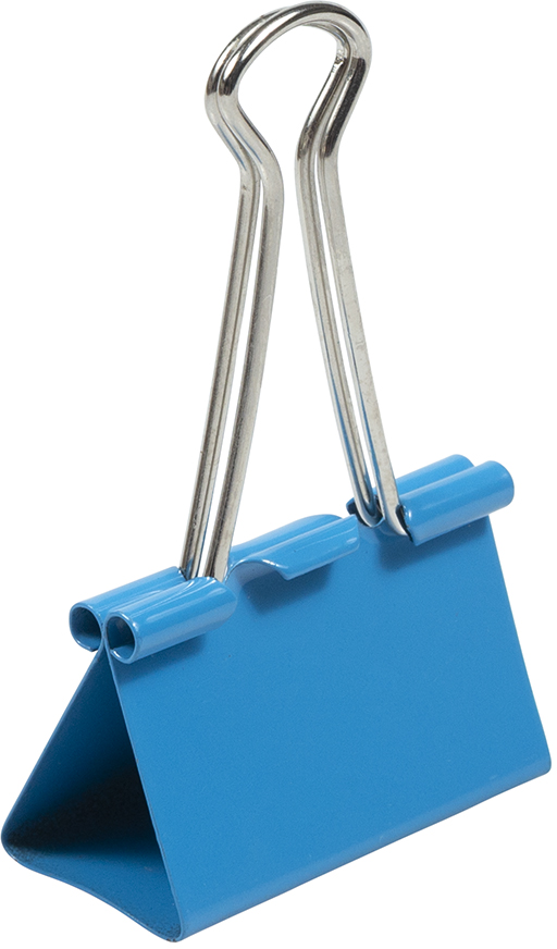 Blue Large 41mm Binder Clips - 12 Pack