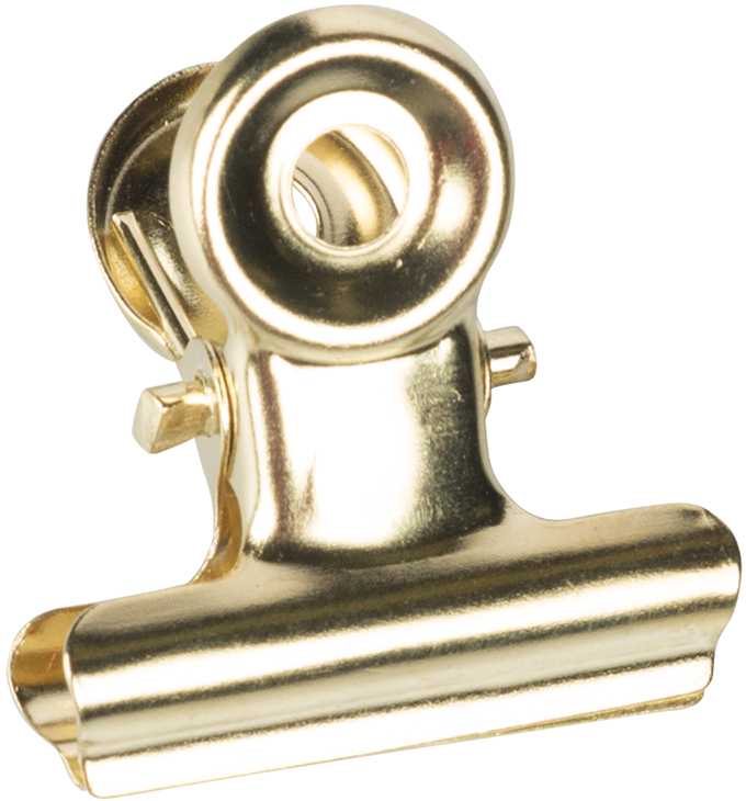 Gold Small 22mm Bulldog Clips - 25 Pack