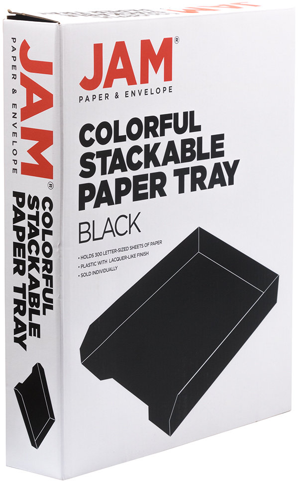 Black Letter Paper Tray Desk Organizer