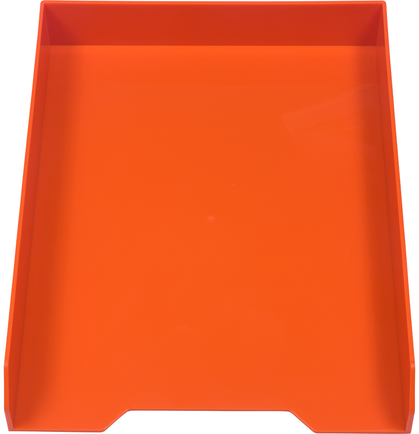 Orange Letter Paper Tray Desk Organizer