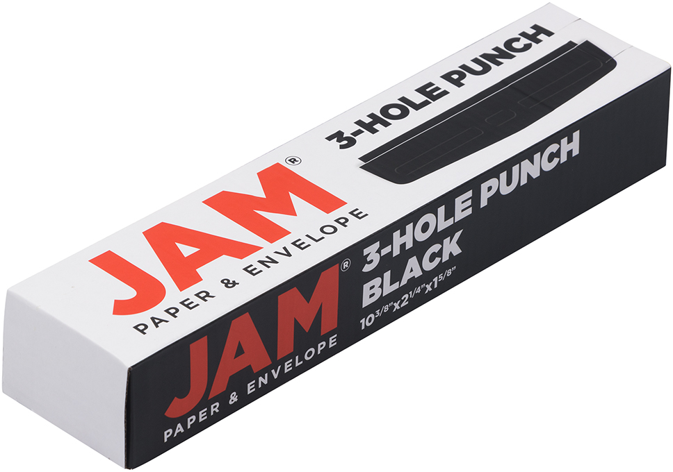 Black Standard 3 Hole Punch - 10 Sheet Capacity