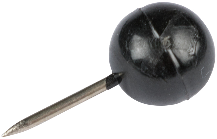 Black Round Pushpins - 100 Pack