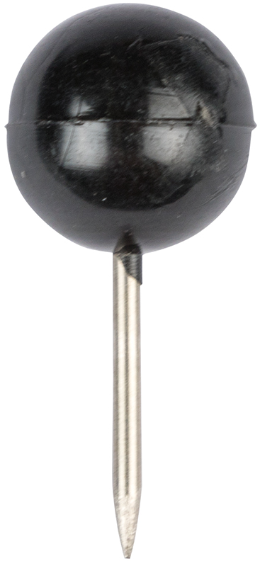 Black Round Pushpins - 100 Pack