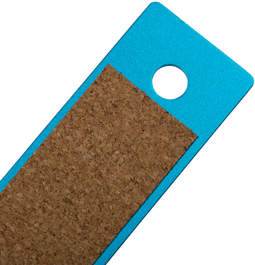 Blue Metallic 12 Inch Aluminum Ruler