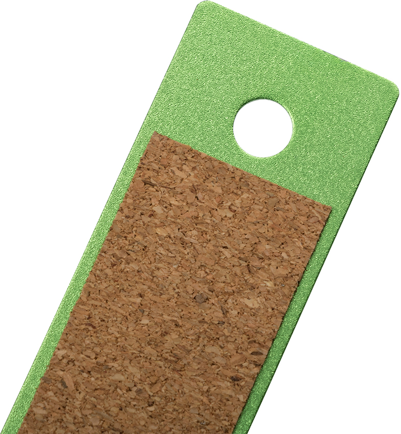 Lime Green 12 Inch Aluminum Ruler