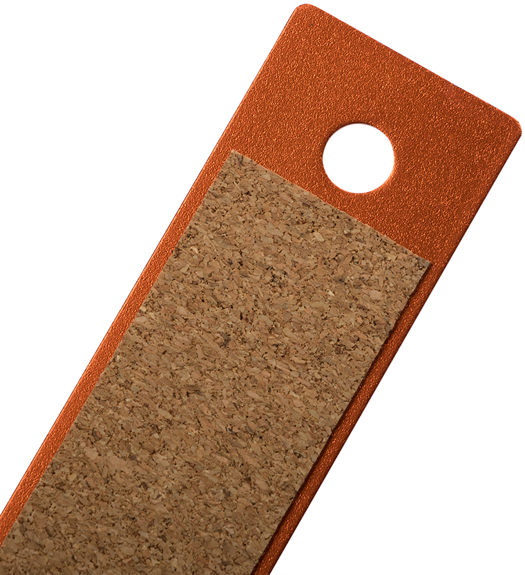 Orange Metallic 12 Inch Aluminum Ruler