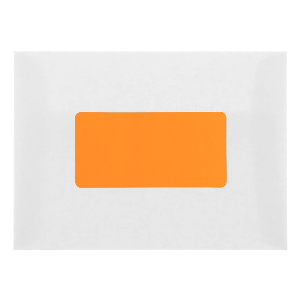 Neon Orange 2 x 4 Address Labels