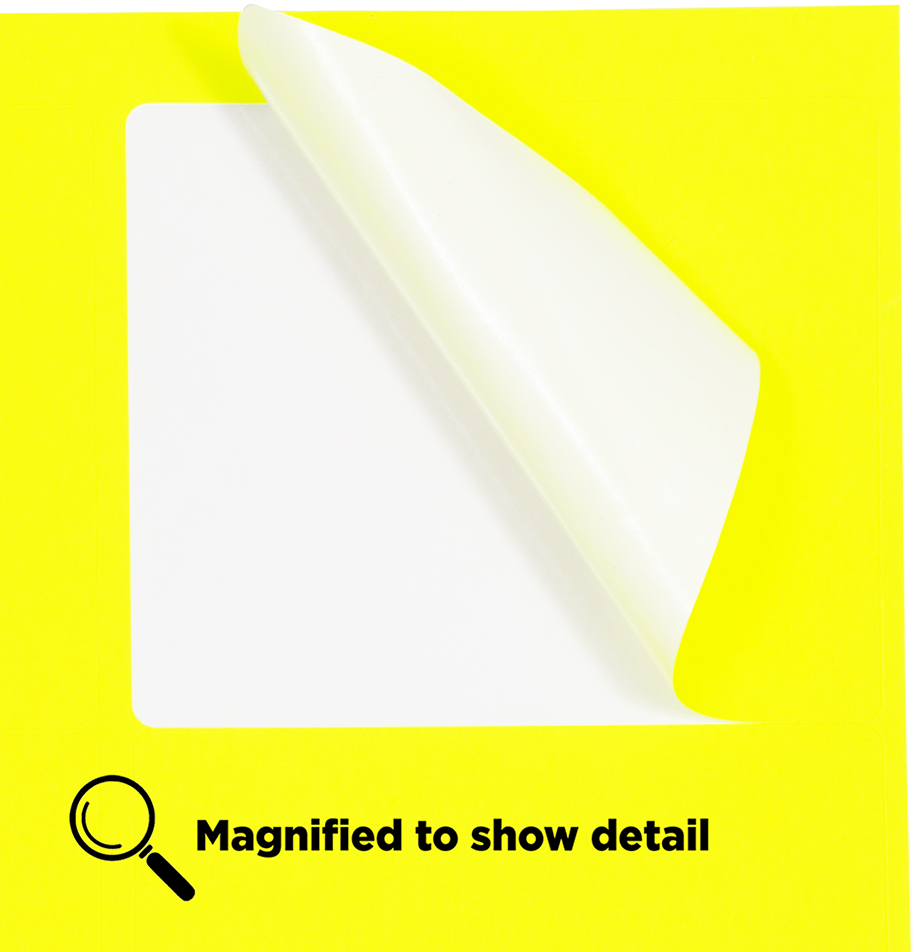 Neon Yellow 3 1/3 x 4 Shipping Labels